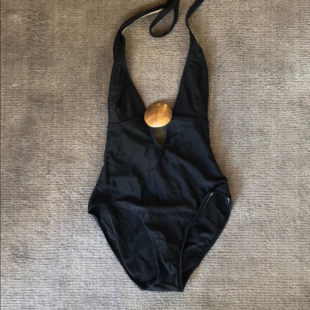 Boston Proper Black Shell Onepiece sz Sm